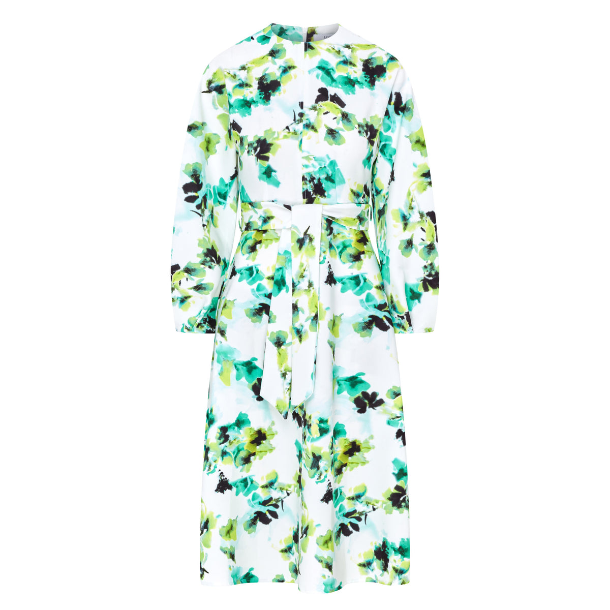 Maeve Batwing Printed Dress - Green Floral