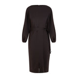 Maeve Black Midi Dress