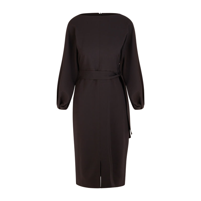 Maeve Black Midi Dress