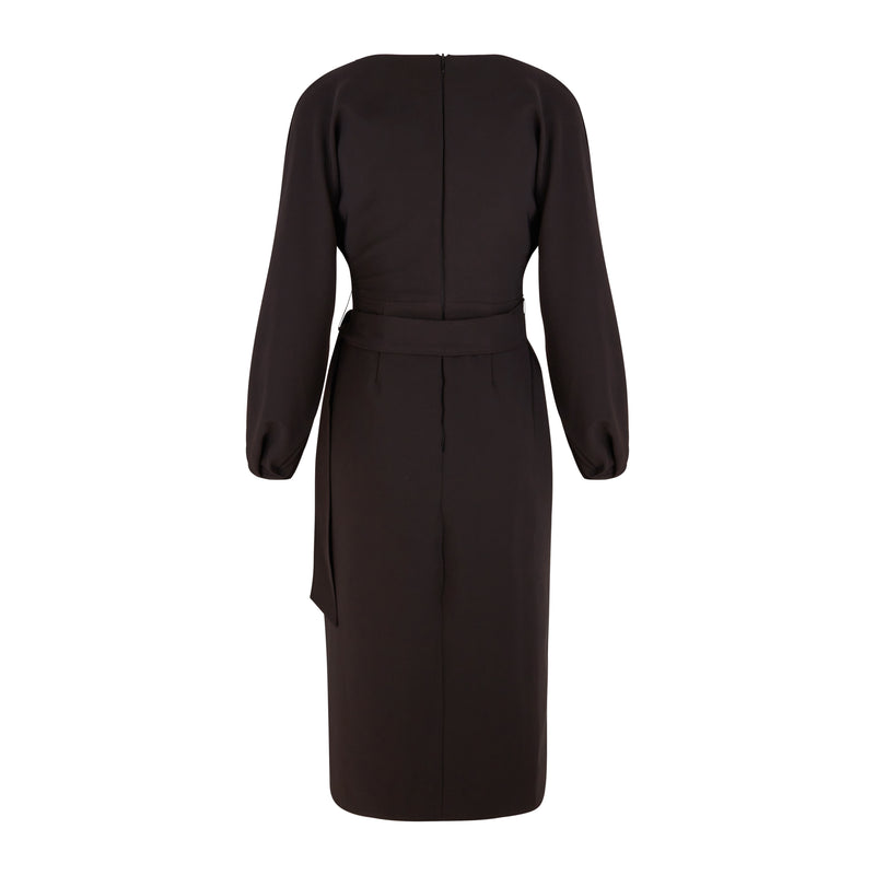 Maeve Black Midi Dress